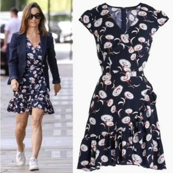 J. Crew Dresses & Skirts - J. Crew Mercantile Floral Blue and White Mini Dress size 4